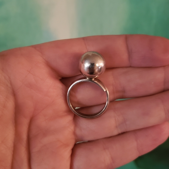 Fantastic Silver Chime Ball Ring Vintage BEAUTY - Picture 11 of 12